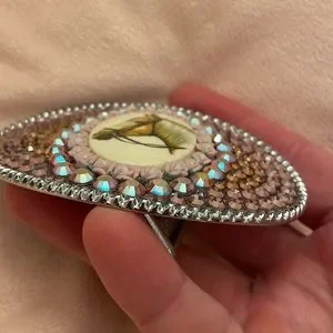 Tarina Tarantino Whimsical Horse Belt Buckle Tarina Tarantino | Accessories | Vintage Tarina Tarantino  main image 3